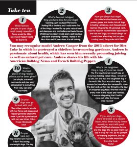 dogs-today-press-take-ten-article-cover-wildwash-pet-shapoo-and-andrew-cooper