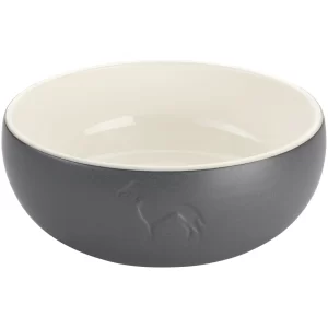 Lund Ceramic Dog Bowl - Grey