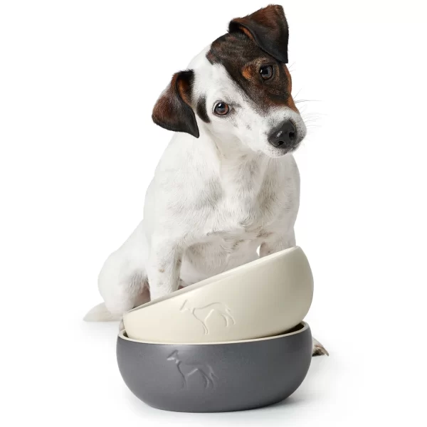 Lund Ceramic Dog Bowl - Black - Image 3