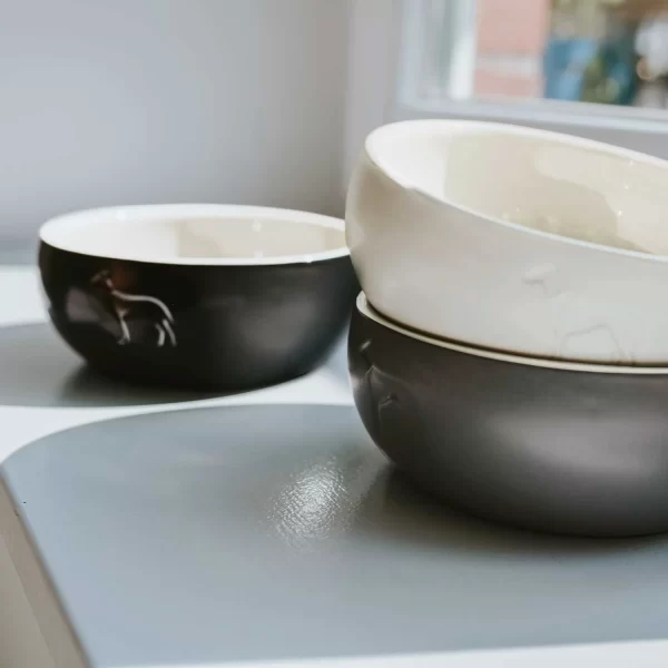 Lund Ceramic Dog Bowl - Black - Image 5