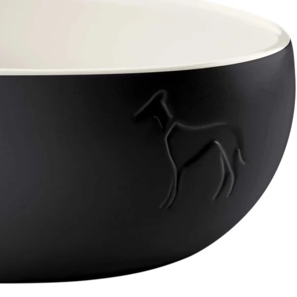 Lund Ceramic Dog Bowl - Black - Image 2