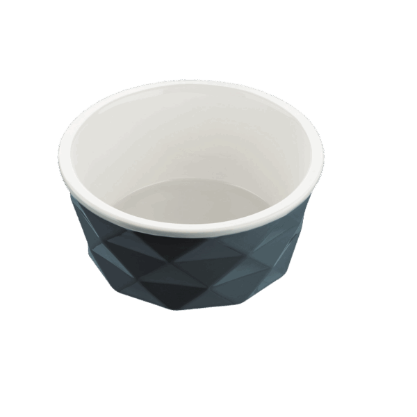 Hunter Design Ceramic Dog Bowl - Blue