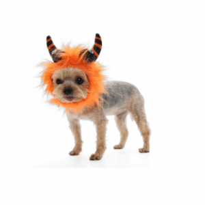 Halloween Furry Monster Dog Hat Orange
