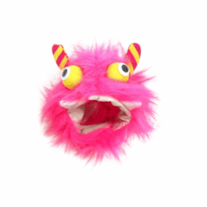 Halloween Furry Monster Dog Hat Pink